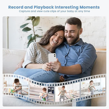 ieGeek Baby Monitor with 2K HD Resolution, Pan-Tilt-Zoom Video Baby Monitor