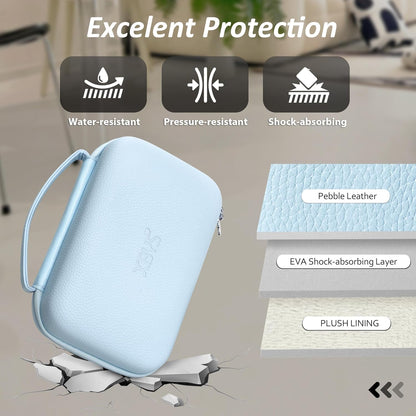 Charger Case for Macbook, Portable Tech Electronic Organizer Bag,Travel Storage Pouch for Laptop Accessories, MacBook Power Adapter, Charging Cords, USB Drives, Power Bank (Blue, XL)