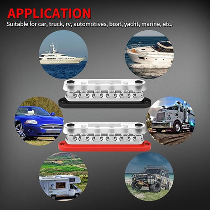 DaierTek 300A Bus Bar 12V Marine 12V Power Distribution Block