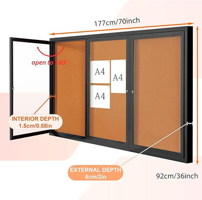 Enclosed Bulletin Board Outdoor Noticeboard