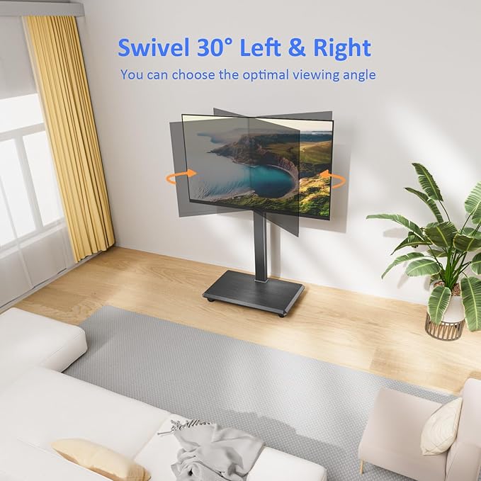 Afaloona Rolling TV Stand, Portable Mobile TV Stand