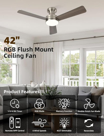 Homlit 42 inch RGB Ceiling Fan