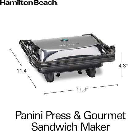 Hamilton Beach Panini Press Sandwich Maker & Electric Indoor Grill