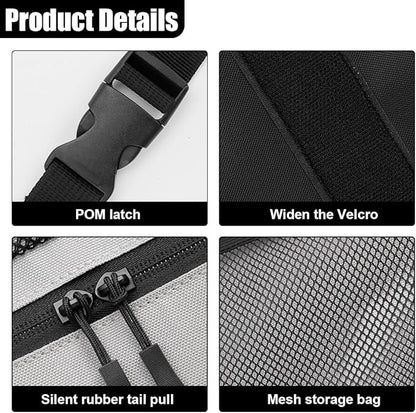 Car Trunk Organizer, Space Saving Hanging Automotive Back Seat Organizer Storage Bag with 10 Pocekts, Foldable Vehicle Interior Cargo Organizer Accessories for Car, SUV, Truck, MPV (Black)