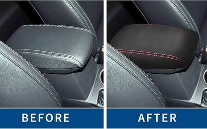 Compatible with Center Console Armrest Cover for Toyota Corolla 2014 205 2016 2017 2018 2019 Leather Arm Rest Storage Box Lids Cushion Protector Pad
