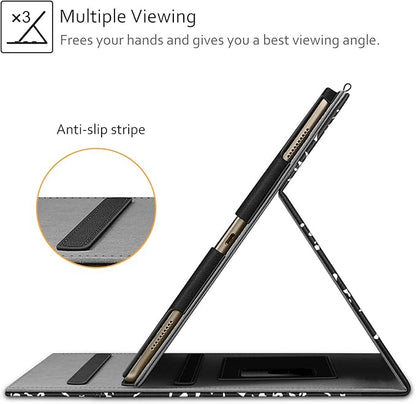 Fintie Multi-Angle Case, 2017/2015 iPad Pro 12.9 inch (Old Model) 1st & 2nd Gen Case - [Corner Protection] Folio Stand Cover with Pencil Holder & Pocket, Auto Wake/Sleep, Composition B