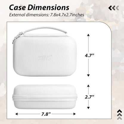 Charger Case for Macbook, Portable Tech Electronic Organizer Bag,Travel Storage Pouch for Laptop Accessories, MacBook Power Adapter, Charging Cords, USB Drives, Power Bank (White, XL)