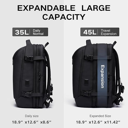 Vacuum Seal Travel Backpack 45L Expandable Air Compression System Water
