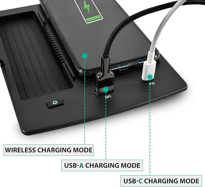 KEWISAUTO Wireless Charger for Honda Accord 2018 2019 2020 2021 2022 Accessories, Fast Charging Charger USB-A USB-C Wireless Charger, Phone Pad Charger