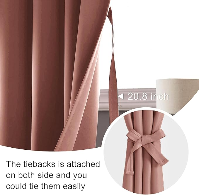 JIUZHEN Blackout Curtains for Bedroom