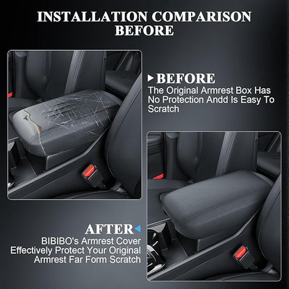 BIBIBO for 2025 2026 Sportage Center Console Cover Kia Sportage (SX/SX Prestige/X-Pro/X-Pro Prestige) Silicone Arm Rest Cover w/Hidden Storage Box 2025 Sportage Armrest Secret Compartment