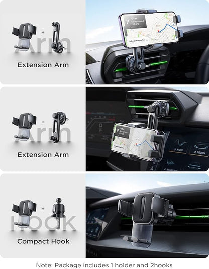 LISEN for MagSafe Car Mount Magnetic Phone Holder for Your Car Magnet Air Vent Cell Phone Holder Mount Car Accessories Gift for Men Women fit iPhone 17-12 Dashboard Mount Kits