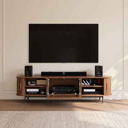 POVISON Fully-Assembled Mid Century Modern TV Stand