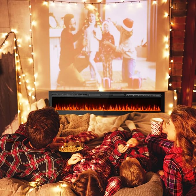 CharaVector 80 inch 750W/1500W Electric Fireplace Inserts