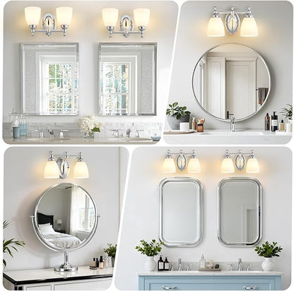 EJIAXIN Bathroom Vanity Lights Over Mirror, 2 Light Bath Vanity Light Modern