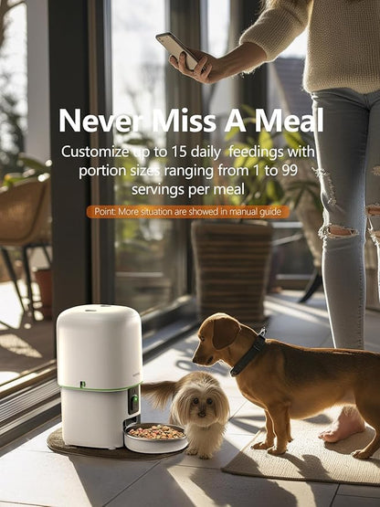 Automatic Cat Feeder with Camera - 5G WiFi Auto Cat Food Dispenser