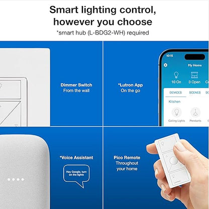 Lutron Caseta Original Smart Dimmer Switch Kit w/ Hub,