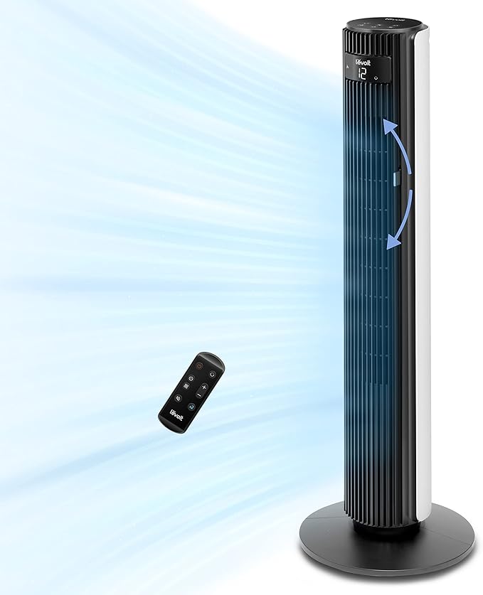 LEVOIT Smart 42 inch Tower Fan for Bedroom, DC motor, Oscillating