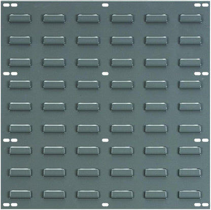 Akro-Mils 30618 Heavy Duty Wall Mount Garage Storage Steel Louvered Panel | Wall Storage Bin Hanging Organizer System for AkroBins, 18-Inch W x 19-Inch H, Grey, 4 Pack