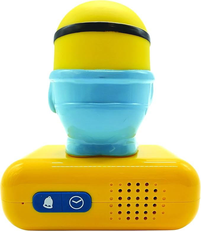 LEXiBOOK - Minions - Bob Digital Alarm Clock - Snooze Function - Minions Sound