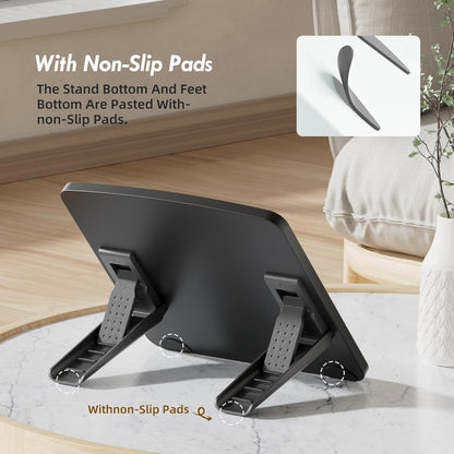 Adjustable Graphics Tablet Holder for Desk - Foldable Portable Stand Compatible with Fire HD, Samsung Galaxy Tab, Wacom, XP-Pen and More - Fit 7-23.8 inches