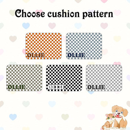 Personalized Dog Cat Feeding Mat Custom Pet Food Mat Waterproof Non-Slip Customized Puppy Name Photo Placemat Dish Rug Floor Protector Gifts for Pets Lover Pattern 7