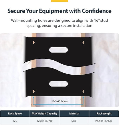 StarTech.com 12U Wall Mount Patch Panel Bracket