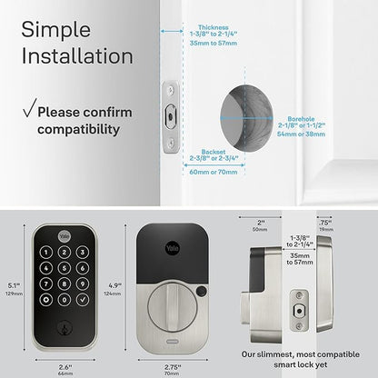 Yale Assure Lock 2 – Satin Nickel Smart Lock