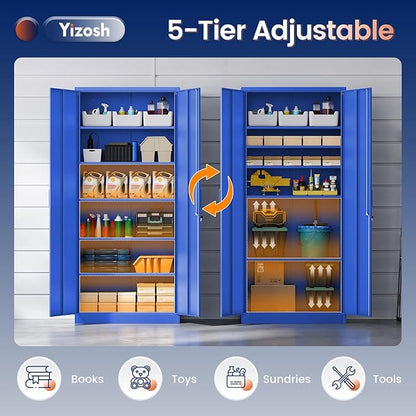 Yizosh Metal Garage Storage Cabinet