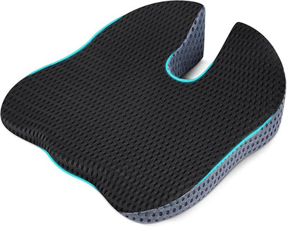 Car Wedge Seat Cushion Memory Foam Coccyx Orthopedic Seat Pillow for Office Chairs, Wheelchair, Kitchen Chairs, Recliner, Car Seats