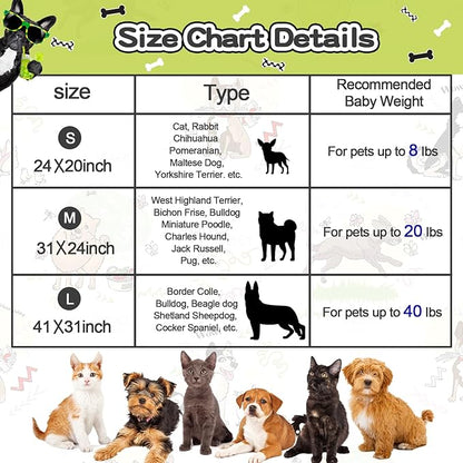Rezutan Dog Blanket for Medium Dogs 1 Pack 3 Premium Soft Cat Puppy Blankets, 31x24 inch,Flannel Cute Elephant & Paw Print for Small Kitten,Grey/Blue/Yellow.