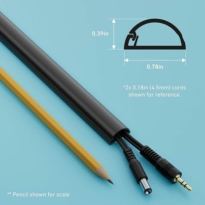 D-Line 13.12ft Cord Hider Kit, Patented Cable Cover, Hide Wires on Wall