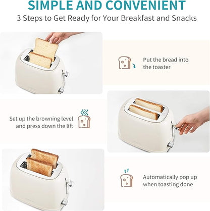 Ultrean Toaster 2 Slice with Extra-Wide Slot