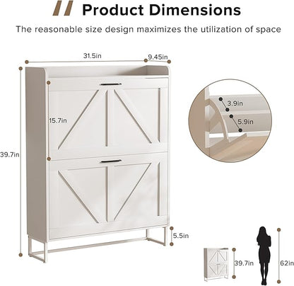 EOYUTLLY Shoe Cabinet for Entryway