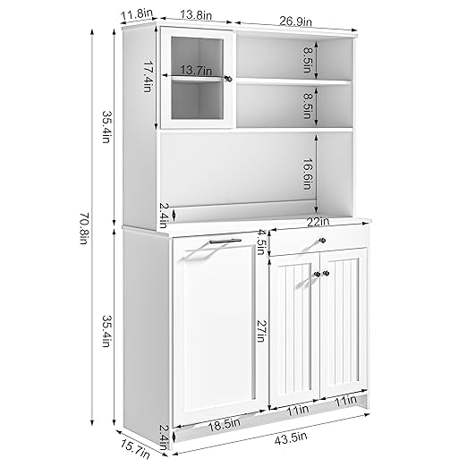 OLD CAPTAIN Tilt Out Trash Cabinet