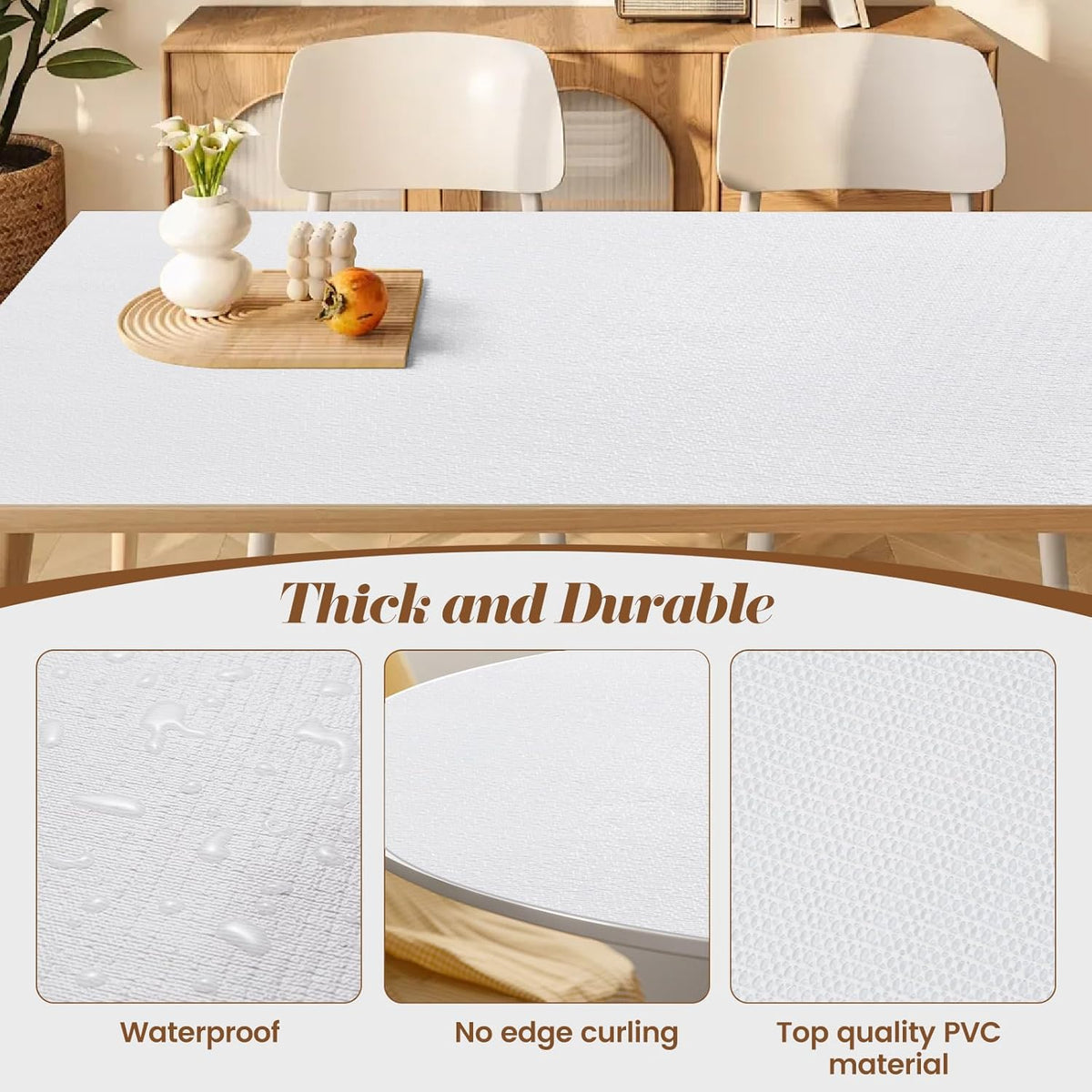 Drawer Shelf Liner for Kitchen Cabinets Non-Adhesive, Non Slip Shelf Paper Waterproof Thickened Cabinet Liners for Shelves, Strong Grip Mats for Cupboard, Dresser, Pantry, White, 17.5 in x 10 FT