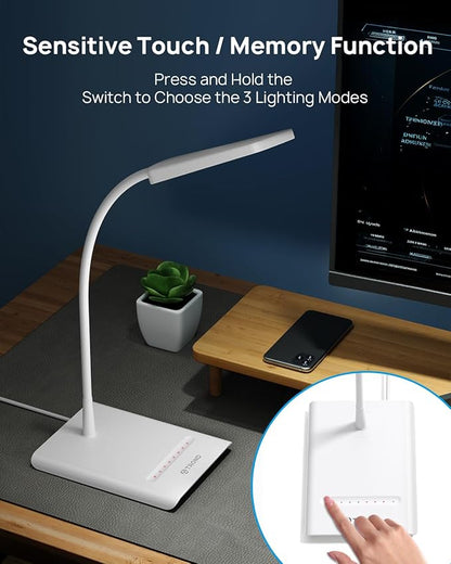 TROND Desk Lamp, Bright Dimmable Eye-Caring Table Lamp, 3 Color Modes 7