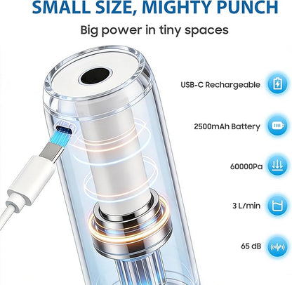 Handheld Vacuum Sealer for Food Storage, Cordless Mini Vacuum Pump