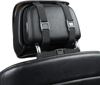 1pcs Luxury Car Seat Backrest Protector Cover Car Interior PU Leather Car Seat Cover Universal Anti-Slip Seat Cover (Black Backrest)