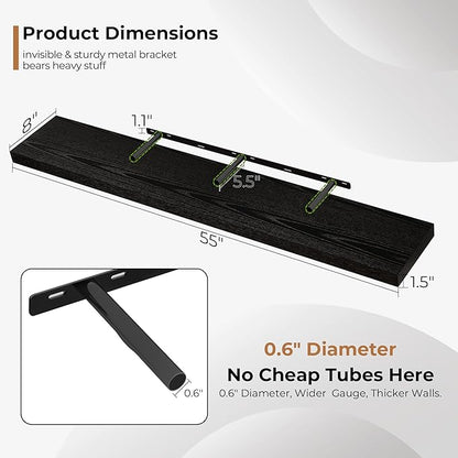 Fun Memories 55 Inch Floating Shelves