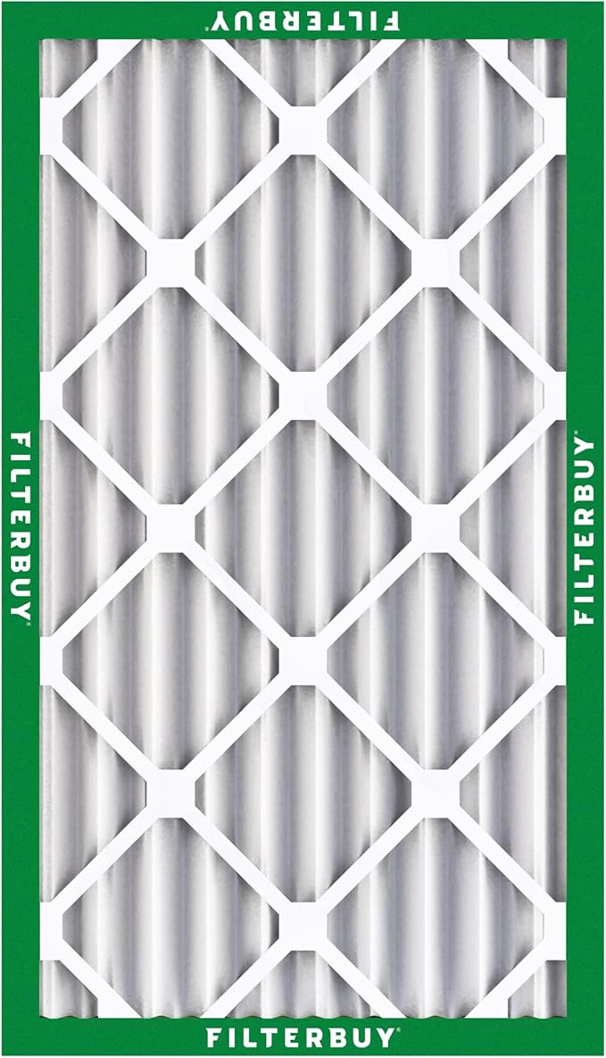 Filterbuy 10x18x4 Air Filter MERV 8 Essential Dust & Allergy Defense,
