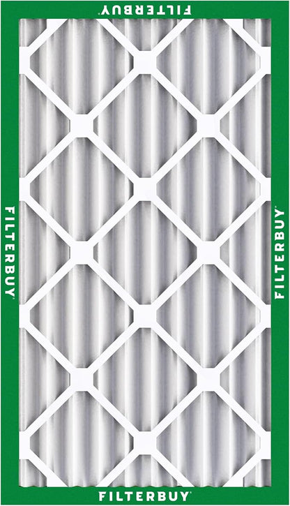 Filterbuy 10x18x4 Air Filter MERV 8 Essential Dust & Allergy Defense,