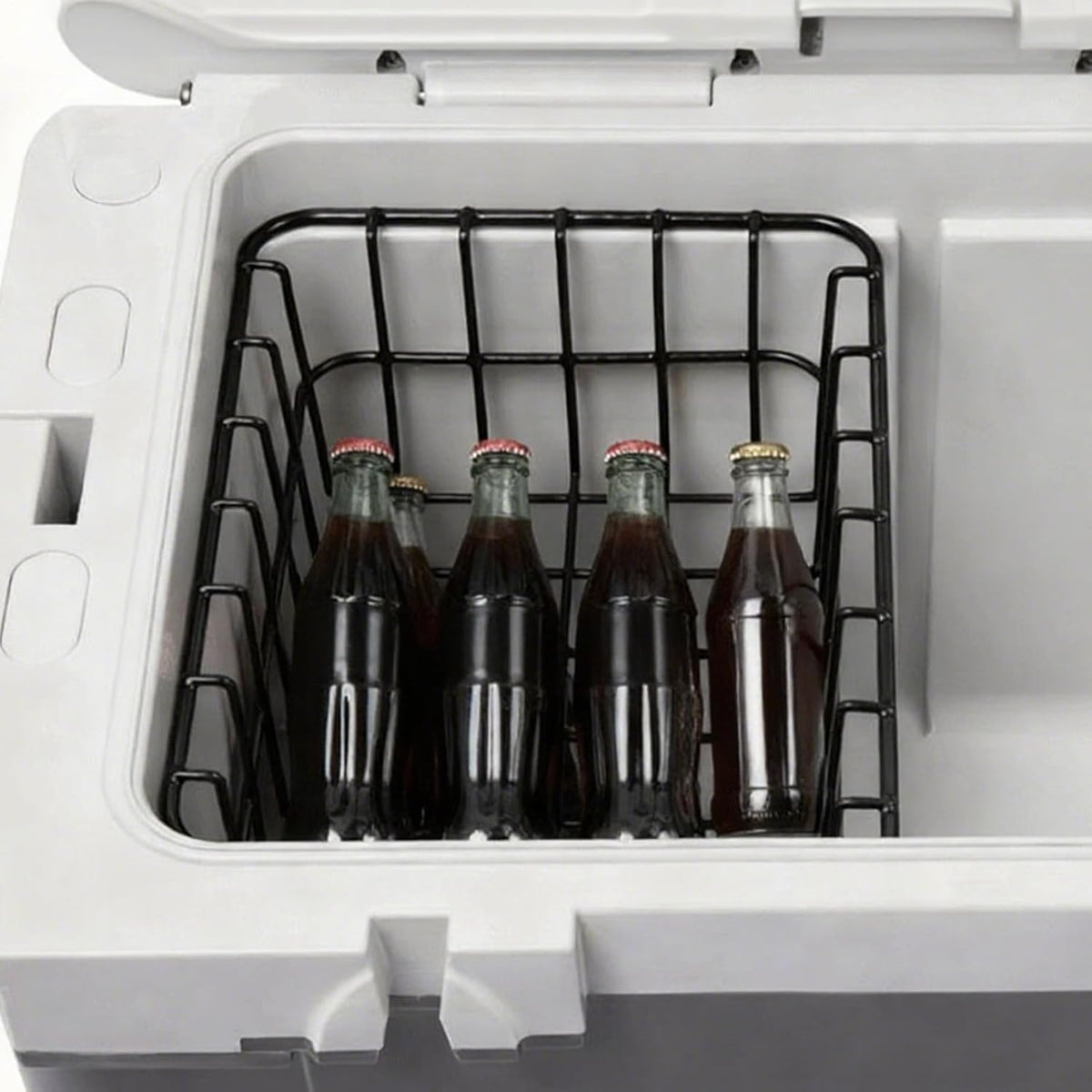 Freezer Storage – Upright Stackable Organizer, Deep Freezer Baskets Storage Bins, Space-Saving Feature for Produce, Vegetables, Fruits, Beverages, Food, Beer, Picnic, Camping, Outdoor