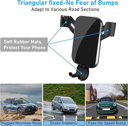 Compatible with Honda Accord Phone Mount 2018 2019 2020 2021 2022,10th Gen Accord Phone Holder for 8 inch Navigation Screen,Accord Cell Phone Holder 360 Degree Rotation Mounted Anti-Shake,black