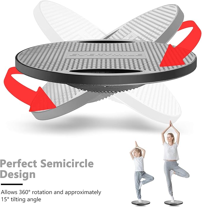 EVERYMILE Wobble Balance Board, Exercise Balance Stability Trainer Portable