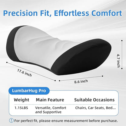 Lumbar Support Pillow for Office Chair - Lumbar Pillow for Car - Ergonomic Lumbar Support Pillow for Car Back Support Cushion