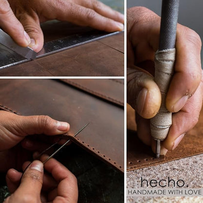 hecho. Leather Case with Pencil Holder Fernando for iPad mini 1-6 Case (2012-2021) - Handmade & Fair Trade (iPad mini 6 Case with Pencil Holder, Sleeve, Cover, Bag, Skin, Pouch)