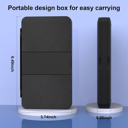 iPLYGAM Switch Game Case for Nintendo Switch 2/Switch/OLED/Lite with 48 Slots and 80 Memory Micro SD Card Storage, Portable Travel Switch Game Holder Organizer, Game Card Protective for Festival Gift
