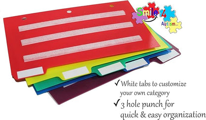 Smile4autism Small 7x9” Tools Perfect to Keep Your Loose Visual Picture Cards