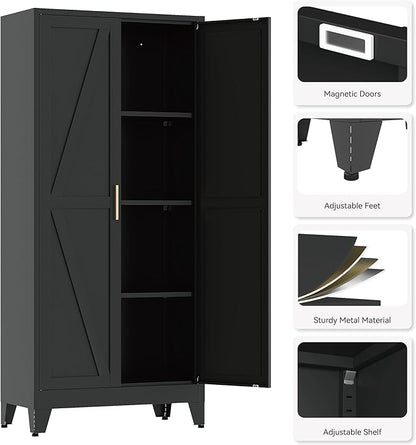 61" Tall Pantry Cabinet, Kitchen Pantry Storage Cabinets